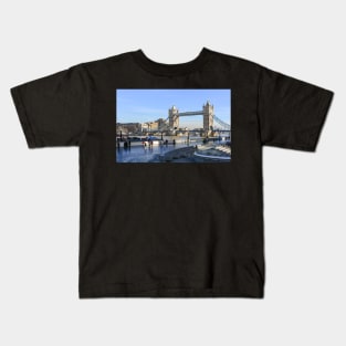 People at Thames Victoria embankment Kids T-Shirt